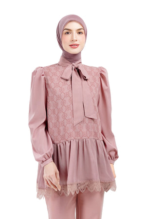 Intertwined Bow Blouse - Pink