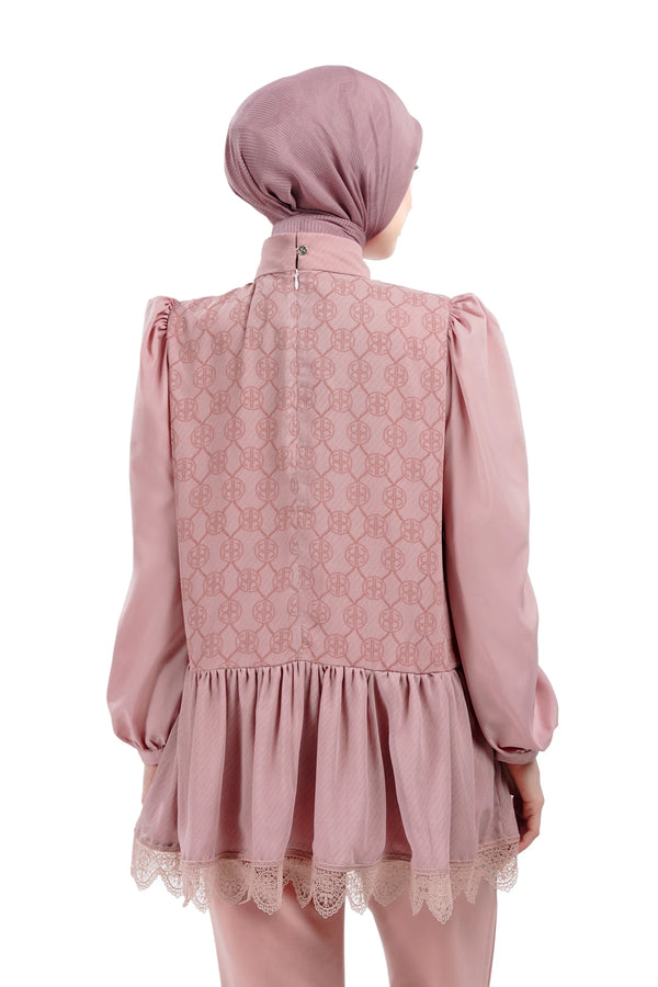 Intertwined Bow Blouse - Pink