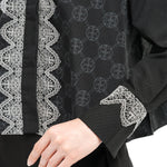 Intertwined Lace Shirt - Black