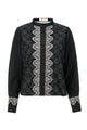 Intertwined Lace Shirt - Black