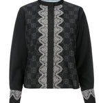 Intertwined Lace Shirt - Black