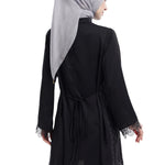Intertwined Lace Tunic - Black