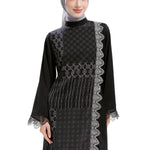 Intertwined Lace Tunic - Black