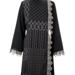 Intertwined Lace Tunic - Black