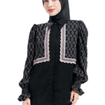 Intertwined Layered Shirt - Black