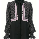 Intertwined Layered Shirt - Black