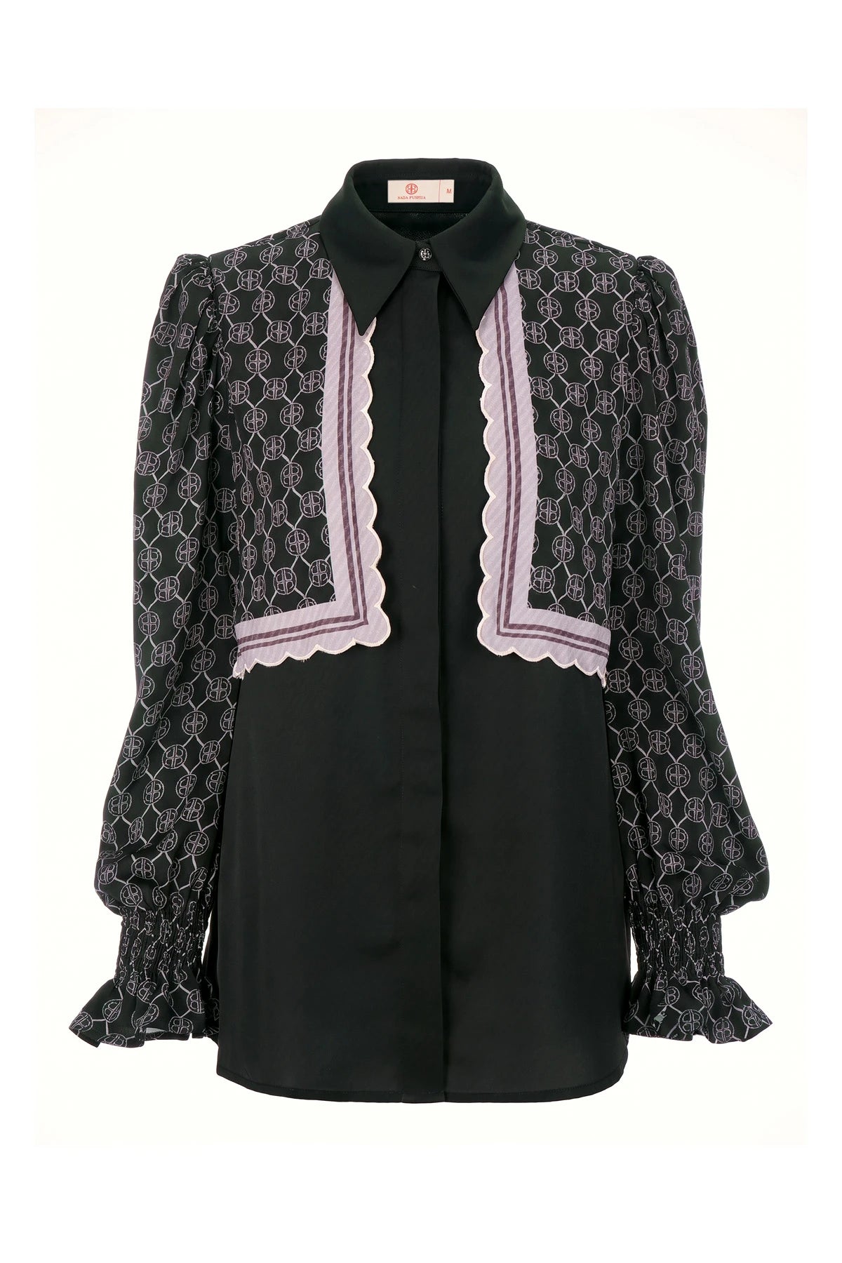 Intertwined Layered Shirt - Black