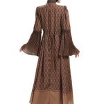 Intertwined Loose Dress - Brown