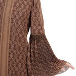 Intertwined Loose Dress - Brown
