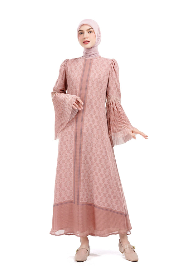Intertwined Loose Dress - Pink