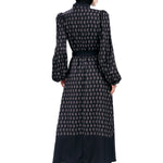 Intertwined Pleated Dress - Black