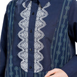 Intertwined Square Shirt - Navy