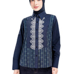 Intertwined Square Shirt - Navy