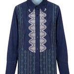 Intertwined Square Shirt - Navy