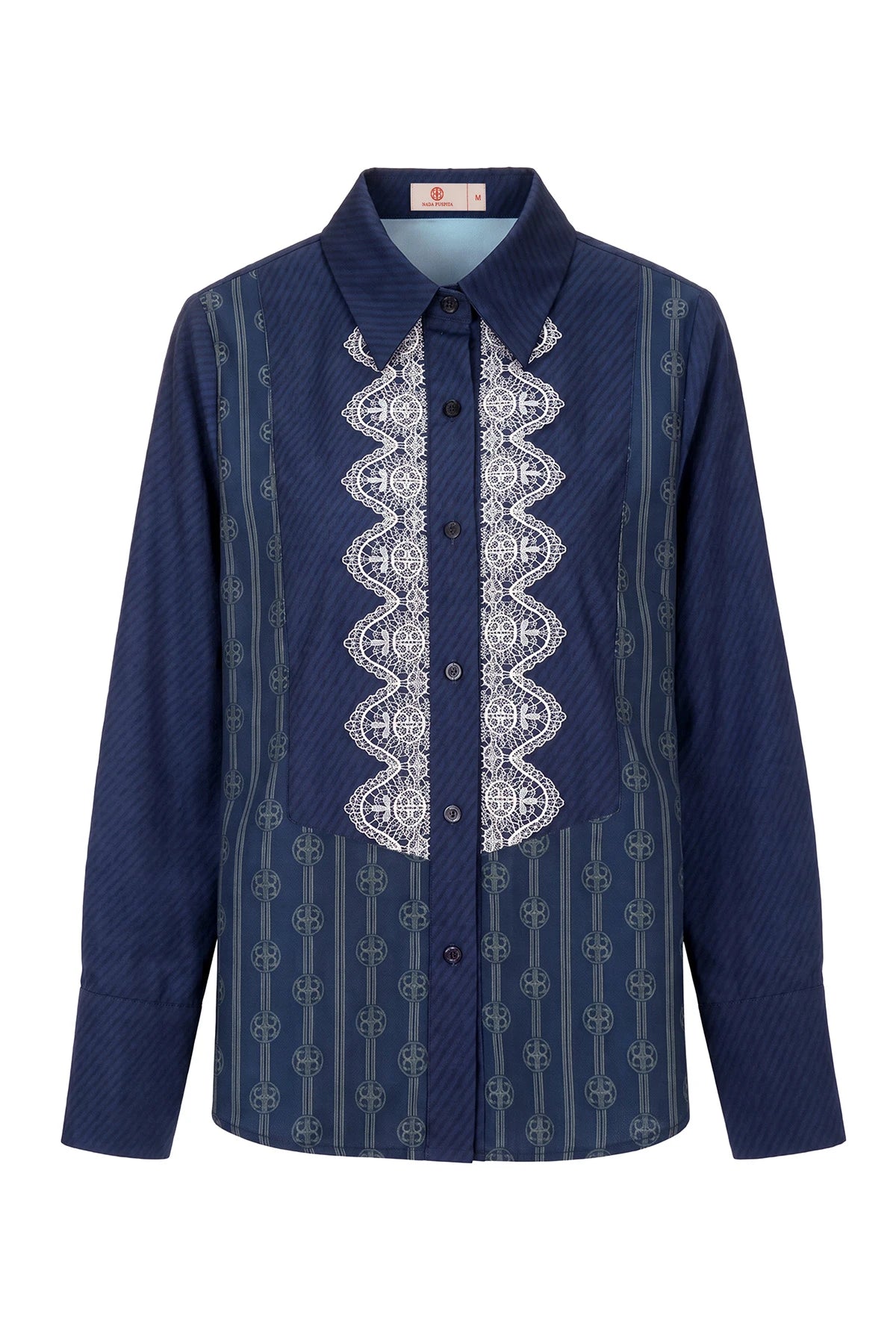 Intertwined Square Shirt - Navy
