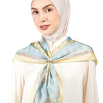 Ikat Blossom Multiway Satin Scarf - Jumputan