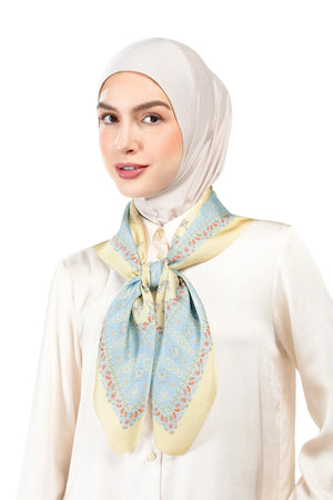 Ikat Blossom Multiway Satin Scarf - Jumputan