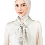Ikat Blossom Multiway Satin Scarf - Songket