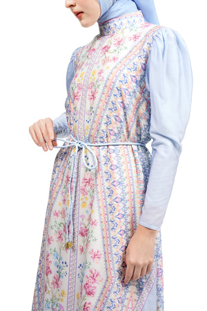 Ikat Harmony Loose Dress - Blue