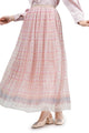 Ikat Harmony Pleated Skirt - Pink