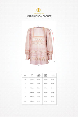Ikat Blossom Blouse - Pink