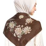 Ikat Blossom Multiway Satin Scarf - Tapis