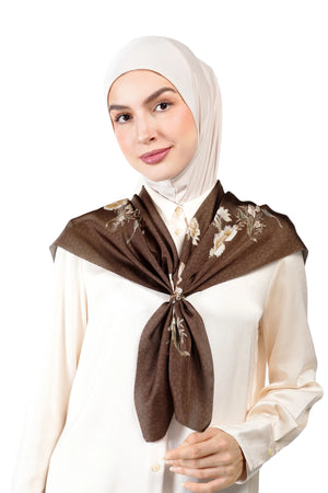 Ikat Blossom Multiway Satin Scarf - Tapis