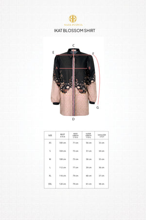 Ikat Blossom Shirt - Black