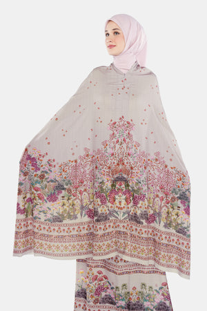 Imperial Mughal Prayer Robe - Taupe