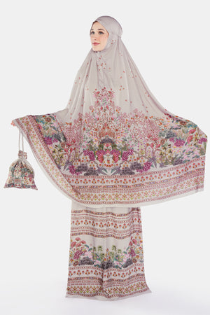 Imperial Mughal Prayer Robe - Taupe