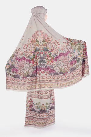 Imperial Mughal Prayer Robe - Taupe