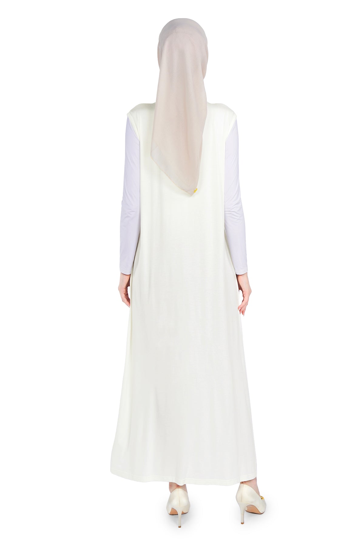 Inner Dress Sleeveless - Nursing - White