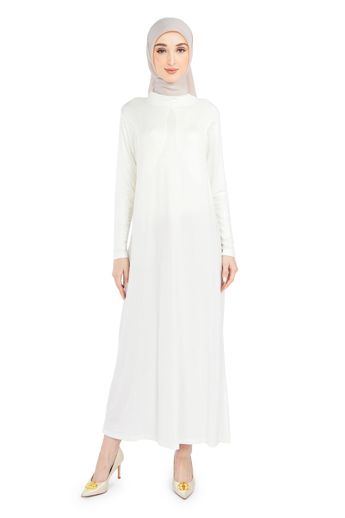 long sleeve white nurse dress Amazon.com: Adar Universal Scrub Dress for Women - Fitted Midriff Dress - 2810 - White