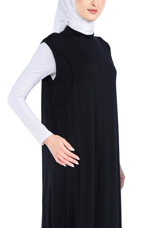 Inner Dress Sleeveless - Nursing - Black