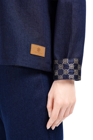 Intertwined Denim Shirt - Navy