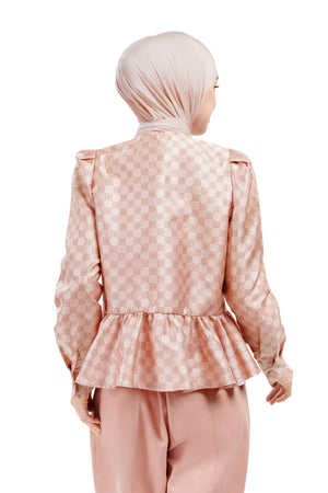 Intertwined Jacquard Shirt - Pink