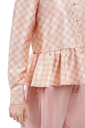 Intertwined Jacquard Shirt - Pink