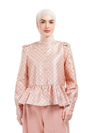Intertwined Jacquard Shirt - Pink