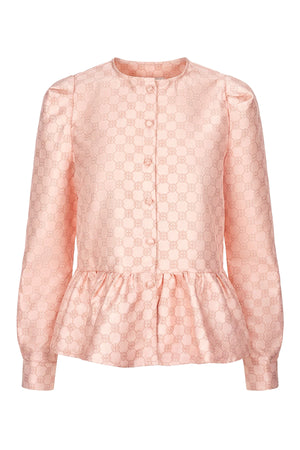 Intertwined Jacquard Shirt - Pink