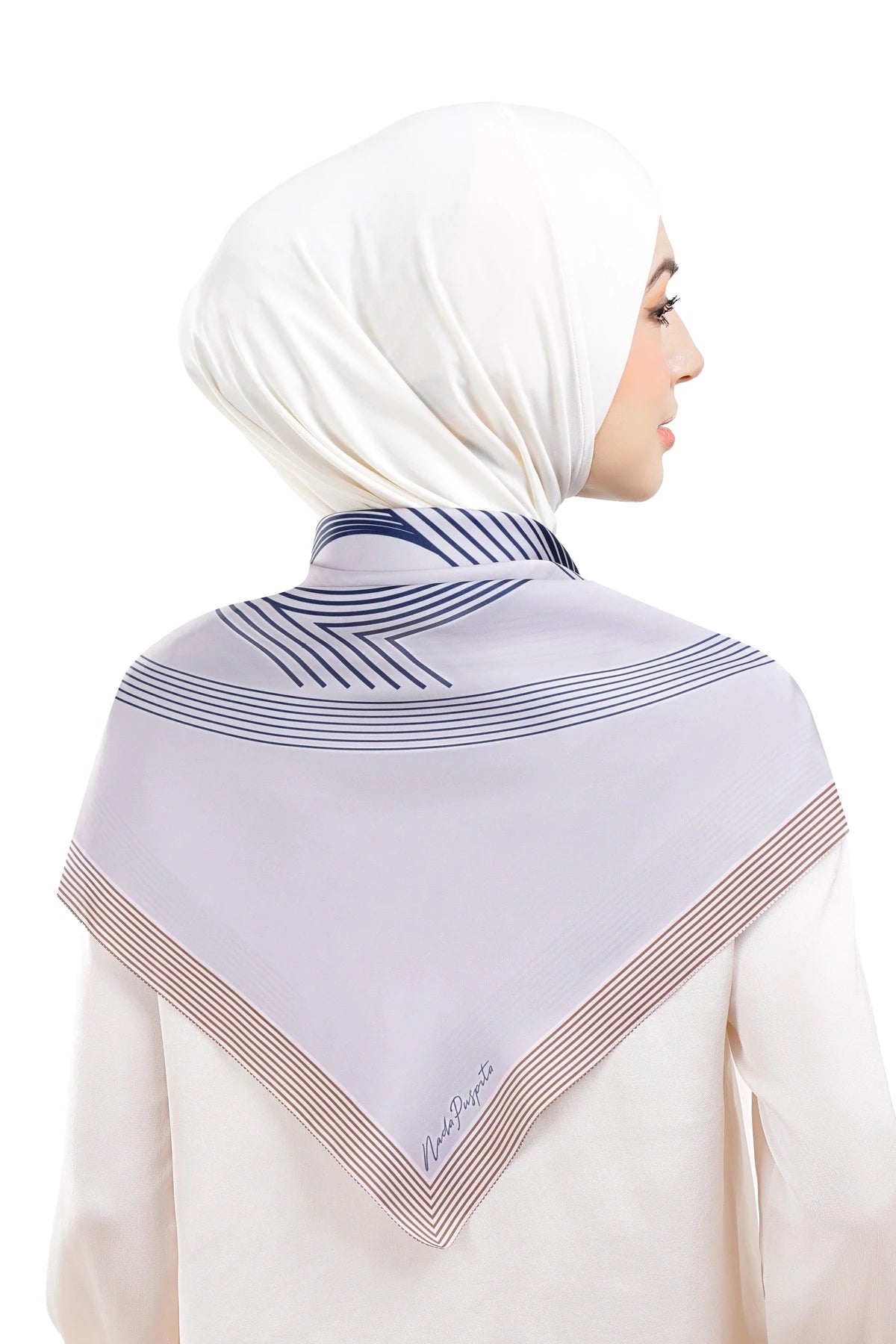 Intertwined Multiway Satin Scarf - Multicolor