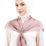 Intertwined Multiway Satin Scarf - Pink