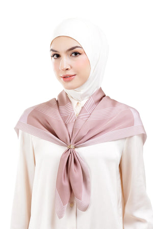Intertwined Multiway Satin Scarf - Pink