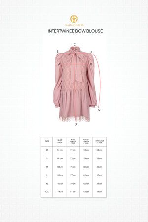 Intertwined Bow Blouse - Pink