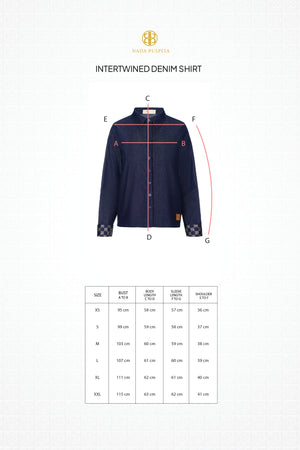 Intertwined Denim Shirt - Navy