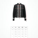 Intertwined Lace Shirt - Black