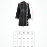 Intertwined Lace Tunic - Black