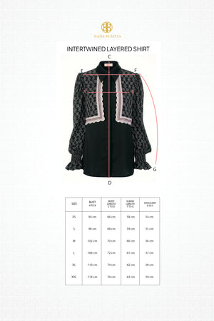 Intertwined Layered Shirt - Black