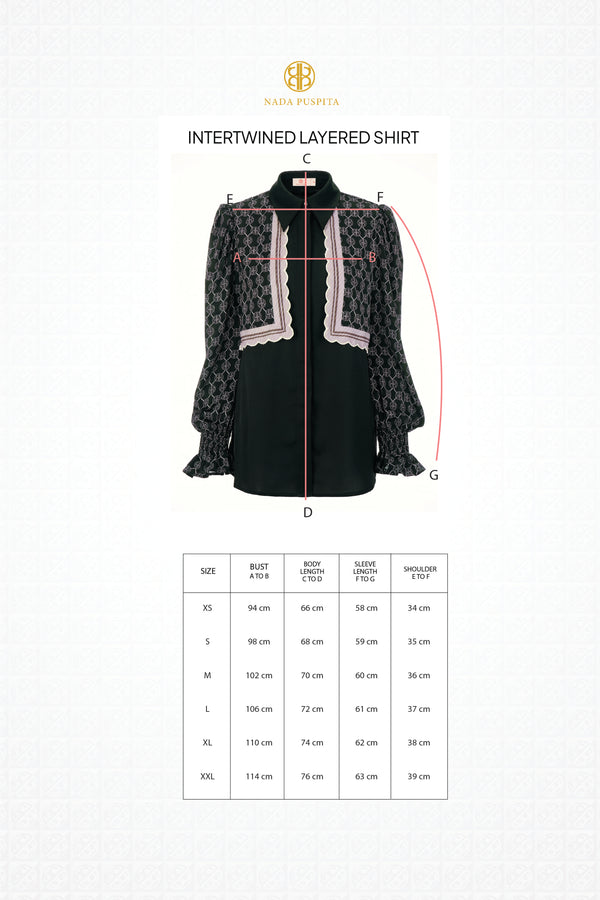 Intertwined Layered Shirt - Black