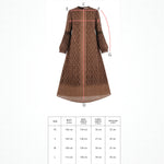Intertwined Loose Dress - Brown