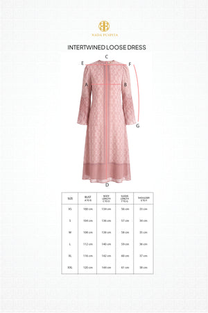 Intertwined Loose Dress - Pink